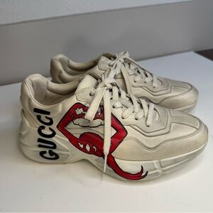 Gucci Rhyton Mouth Print Sneakers